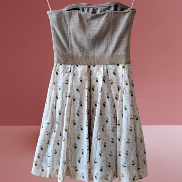 RACHEL ROY Strapless Sequined Printed Dress 6) NWT - Picture 5 of 16